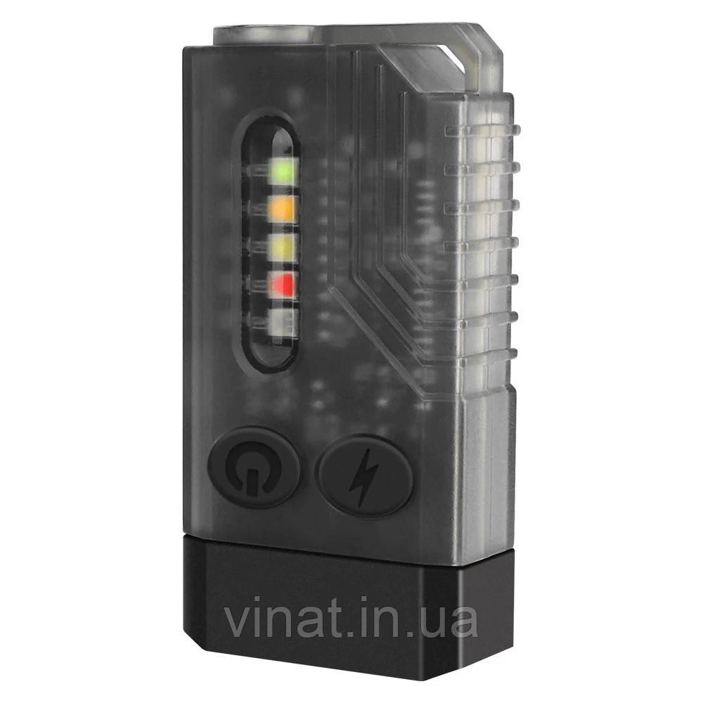 Boruit V10 Ліхтарик, ультрафіолетове UV,біле та червоне світло,потужний міні ліхтар чорний