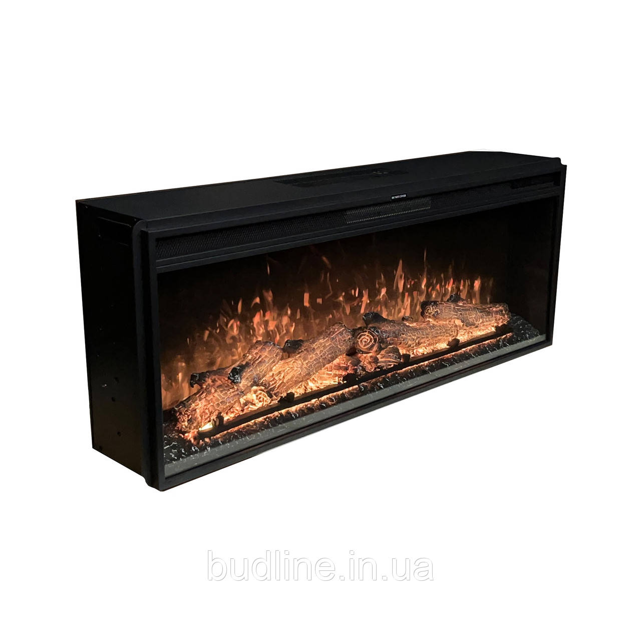 Електрокамін з обігрівом Royal Vision 42 LOG Color N зі звуком, дровами, розмір 1093x426x225