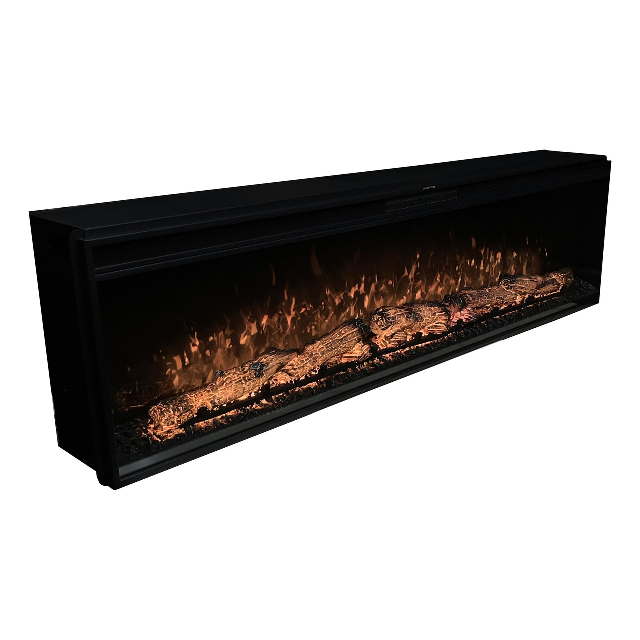 Електрокамін з обігрівом Royal Vision 60 LOG Color N зі звуком, дровами, розмір 1556x426x225