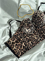 Модний топ бюстьє. Жіночий одяг. Топ леопардовий., фото 3