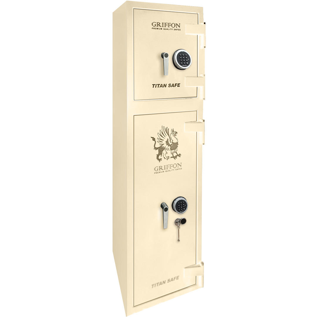 Вогнезломостійкий сейф GRIFFON CL.III.60/120.E.K.E CREAM