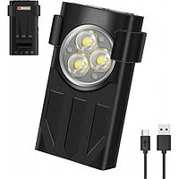 Ліхтар-брелок Boruit V7 наключний ліхтарик 1100LM з магнітом, захист від води IPX5, Li-ion акумулятор, Type-C