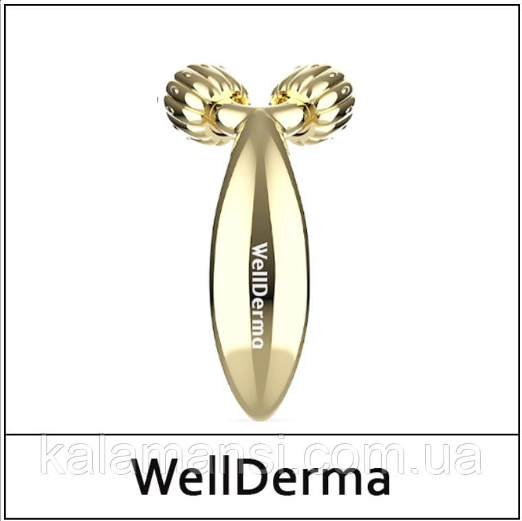 Роликовий масажер WellDerma Face Lifting Compact Roller Gold