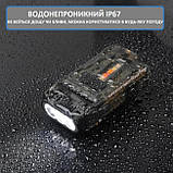 BORUIT V15 світлодіодний ліхтар-брелок Чорний, фото 8