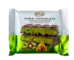Дубайский шоколад Bolci с фисташковым кремом и начинкой из кунафы (кадаиф) 100 гр