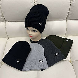 Жіноча шапка PUMA шерсть на флісі