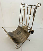 Набір для каміна 2в1 з підставкою для дров