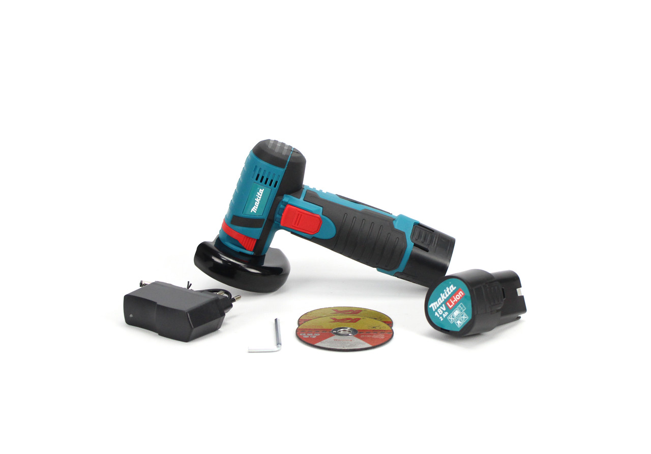 Акумуляторна болгарка Makita GWS-12BC-18V (18V, 2AH) АКБ УШМ Makita, фото 1