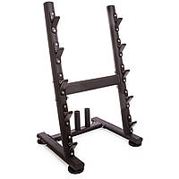 Стійка горизонтальна для грифів і штанг Zelart TA-0921 розмір-82х75х136см чорний