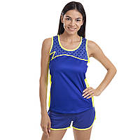 Форма для легкой атлетики женская майка и шорты LIDONG LD-T904 размер S цвет синий