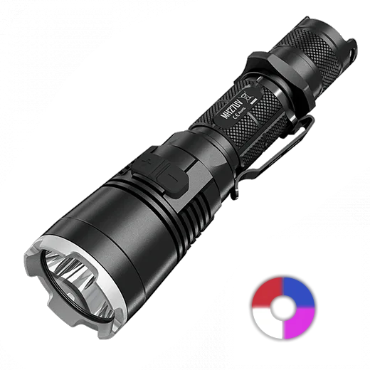 Ручний тактичний ліхтар Nitecore MH27UV 1000лм (білий, червоний, синій та ультрафіолетовий світло)