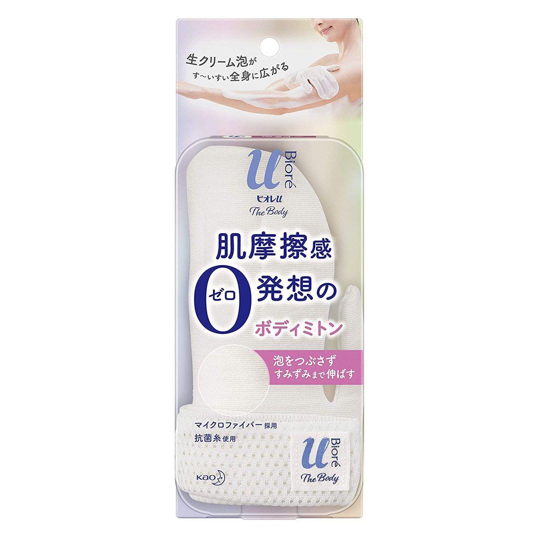 Рукавичка-мочалка для тіла, з мікрофібри, Kao Biore U The Body Foam Type Body Mittens, 1шт (367020)