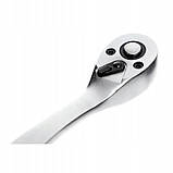 Тріскачка 1/2" з вигнутою ручкою 255 мм 72 зубця KRAFT&DELE KD11002, фото 4