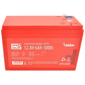 Акумулятор літій-залізо-фосфатний 12В 6А/г Merlion LFP12.8-6US