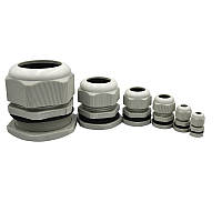 Кабельний ввід PG 7 пластиковий сірий