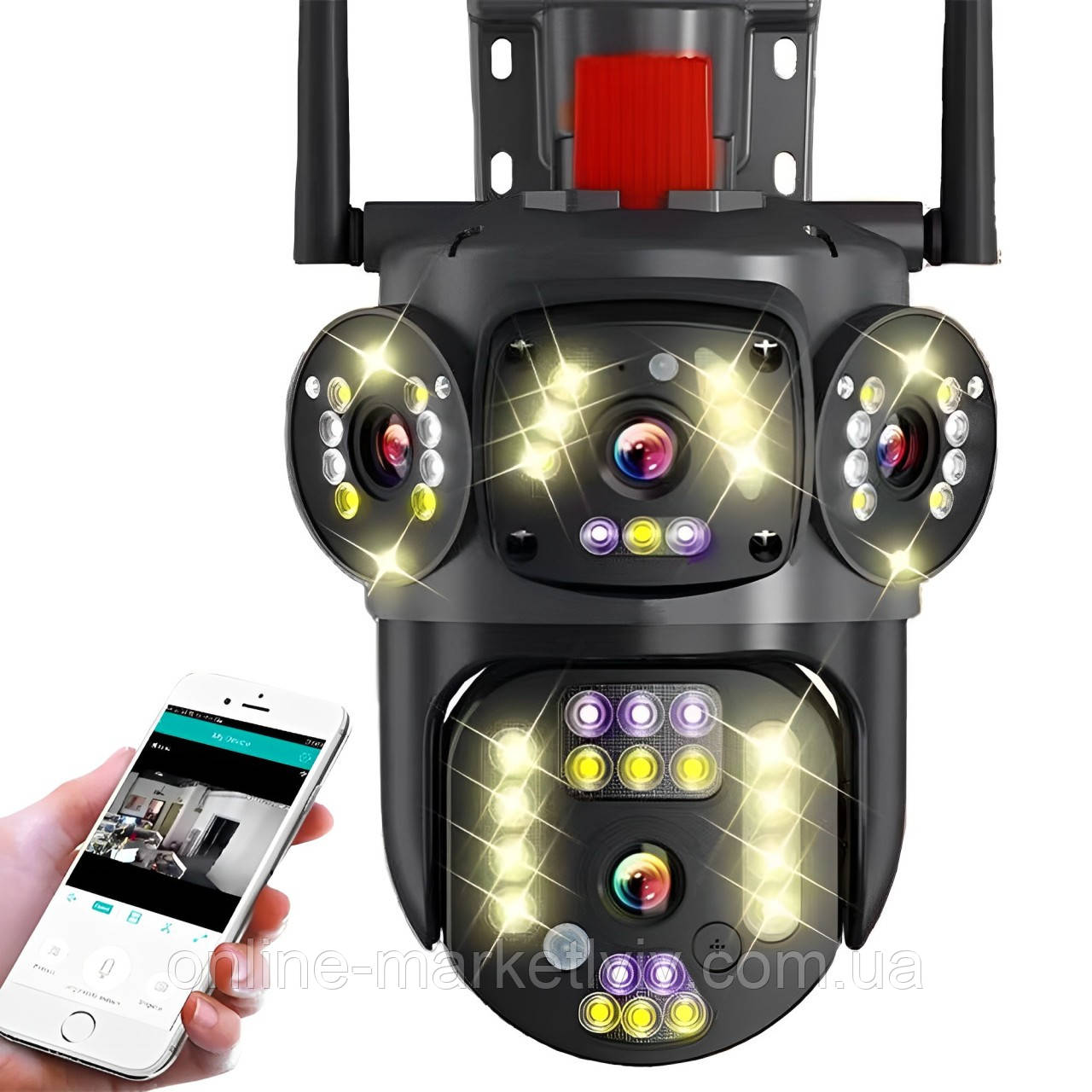 Купити Вулична WIFI камера відеоспостереження з датчиком руху 4MP, 3L ...