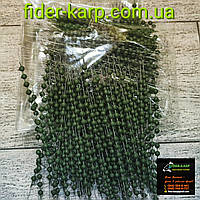 🇺🇦 Стопорна бусіна для лідкора , рибальського монтажа , 12 штук , діаметр 5 мм , колір хакі-зелений 🇺🇦