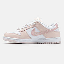 Жіночі Кросівки Nike SB Dunk Low Pink Paisley / Найк СБ Данк Пейслі Низькі Рожеві з Білим, фото 4