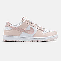 Жіночі Кросівки Nike SB Dunk Low Pink Paisley / Найк СБ Данк Пейслі Низькі Рожеві з Білим, фото 3