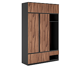 Передпокій (прихожа) з ДСП Фріда дуб ліворно/чорний Світ Меблів