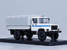 Модель Вантажівка ГАЗ-3308 4х4 (двигун ЗМЗ-513) бортова з тентом, (світломаскування на фарах) | SSM, фото 6