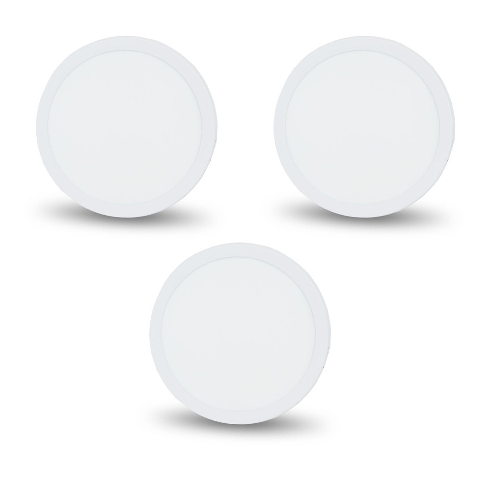 Комплект із 3-х світильників світлодіодних LIGHTWELL LW-R-SFR-12 12 W коло, накладний
