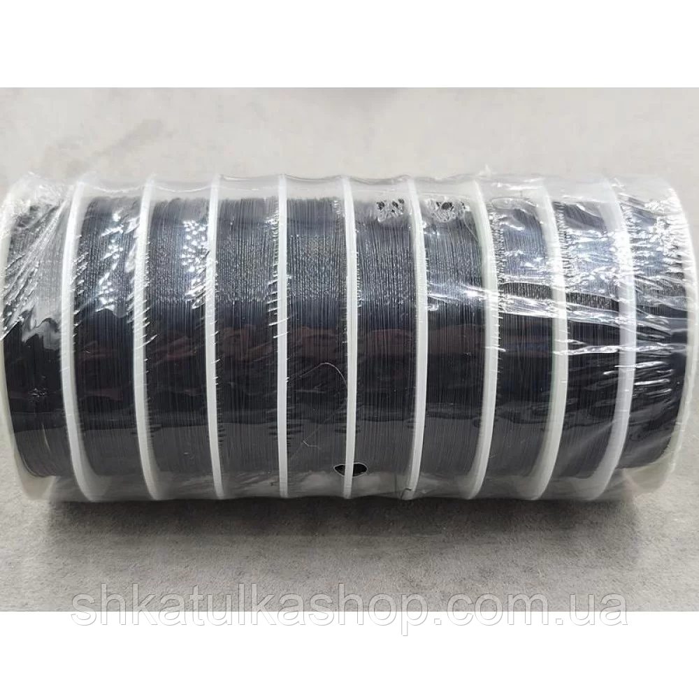 Дріт 0,3мм, 9м, колір чорний, фото 1
