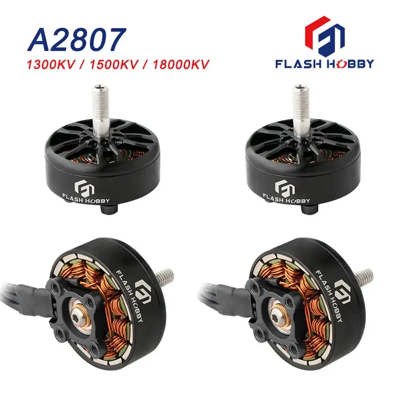 Комплект Моторів Flashhobby A2807 2807 1300KV для FPV дрона 7 дюймов 4шт