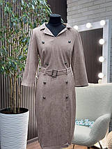 Елегантна жіноча сукня, тканина "Замш" розмір 54, фото 4