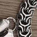 Срібна цепочка чоловіча рамзес. Чоловічий срібний ланцюжок широкий Фараон. Ширина 7,5 мм / 50 см, фото 10