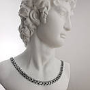 Срібна цепочка чоловіча рамзес. Чоловічий срібний ланцюжок широкий Фараон. Ширина 7,5 мм / 50 см, фото 9