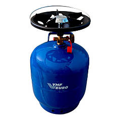 Газовий балон у комплекті з конфоркою та ручкою на 8 літрів VMF, туристичний газовий балон з пальником