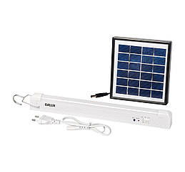 Cвітильник світлодіодний аварійний 3.7V 2,2Ah 60 LED 5W сонячна панель 335x40x30