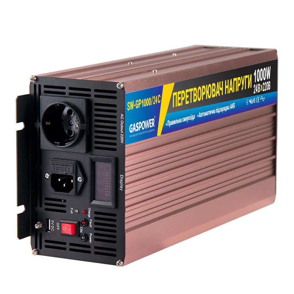 Инвертор (источник бесперебойного питания) SW-GP1000/24C, 1000W, фото 1