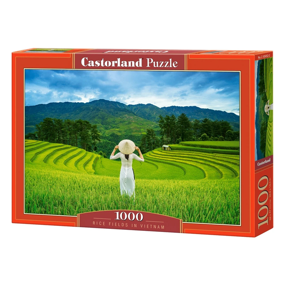 Пазл "Рисові поля у В'єтнамі", 1000 елементів Castorland (5904438105052)
