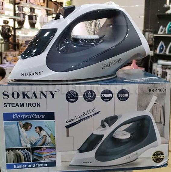 Парова праска Sokany Sk-11001 КераміЧальна Потужна пара -2200 ВТ, фото 1