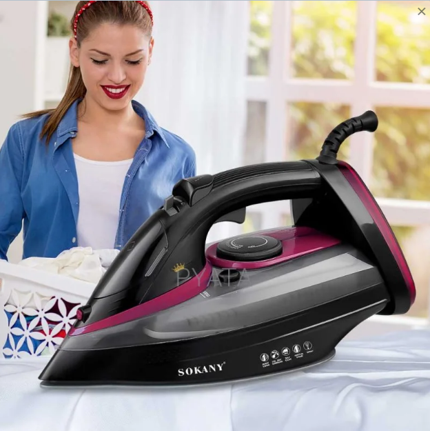 Електрична праска Sokany SK-11012 з функцією відпарювання, 2400 Вт, 450 мл, фото 1