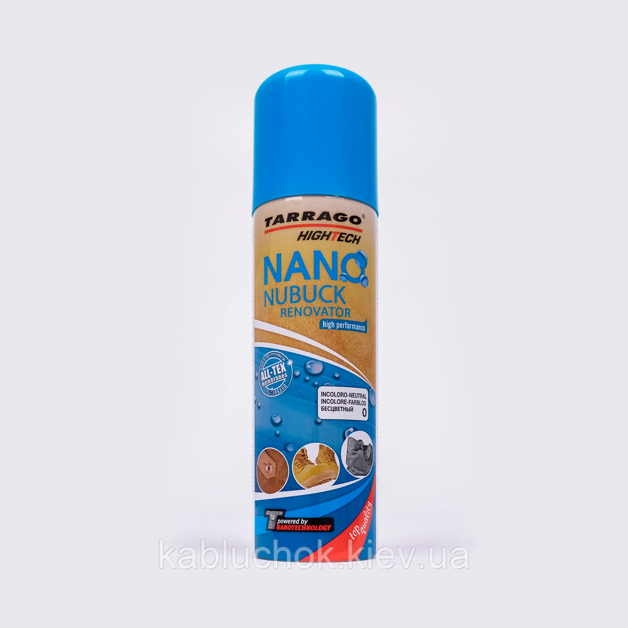 Аерозоль фарба безбарвна для замші Tarrago Nano Nubuck Renovator, 200 мл, фото 1