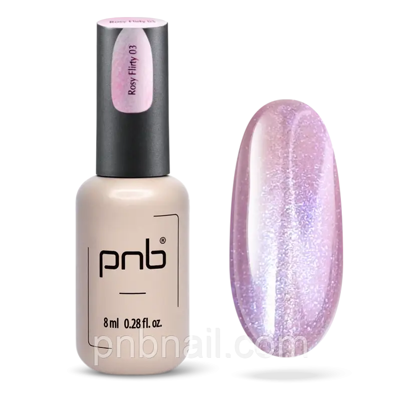 Магнітний гель-лак PNB Glamour Cat 03 Rosy Flirty, 8 мл