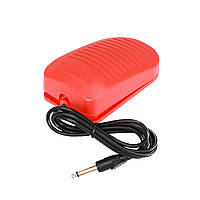 Педаль для тату та перманентного макіяжу червона пластикова