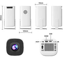 Led-міні проєктор із джойстиками та іграми wifi bluetooth Android 11 64 GB P30 Max, фото 4