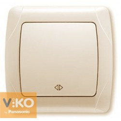 Выключатель перекрестный Крем Carmen Viko, 90562031