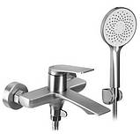 Змішувач для ванної литий латунний з душем Mixxus Premium DERBY 009 (EURO) (MI6597), фото 5