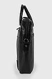 Чоловіча шкіряна сумка Karya 0261-45 чорна, фото 6