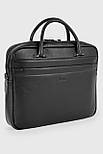 Чоловіча шкіряна сумка Karya 0261-45 чорна, фото 5