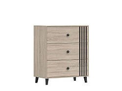 Комод у дитячу кімнату Fox 02 3S (дуб сонома)