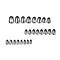 Накладні нігті 24 шт. котяче око (срібло) + клей для нігтів, овал для манікюру, фото 2