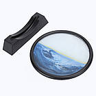 Настільна 3D картина «Піщаний пейзаж», Синій / 3д картина антистрес рухомий пісок / Рамка з піском, фото 8