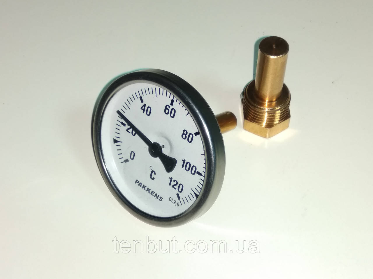 Термометр трубчастий PAKKENS 0-120°C град. / Ø — 63 мм/довжина 50 мм., фото 1