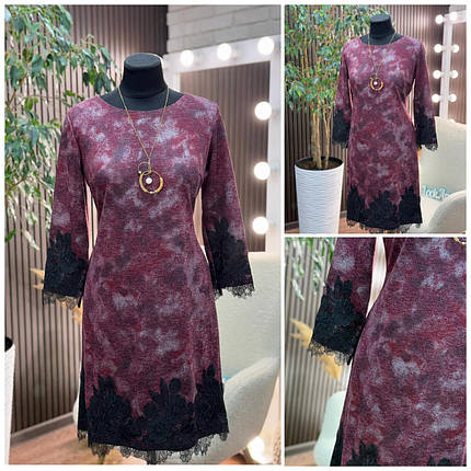 Елегантна жіноча сукня, тканина "Ангора" 46, 48, 50, 52, 54 розмір 46, фото 1